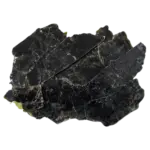 Cluster of dark black mica mineral flakes (biotite)