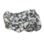 Black and white speckled diorite rock specimen