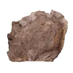 Rough brown swirled stone slab sample