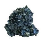 Dark blue crystal mineral cluster (scorodite specimen)