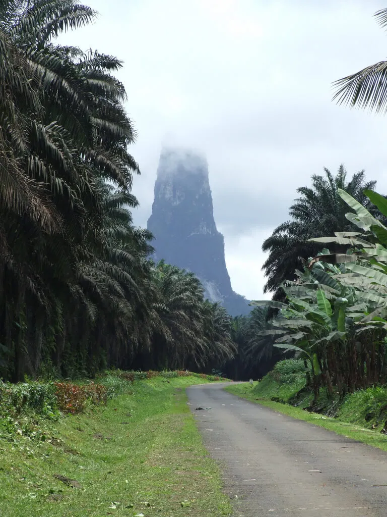 Pico Cão Grande volcanic plug on São Tomé