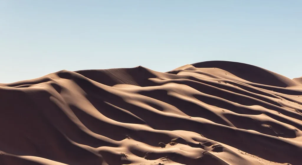 Red sand dunes of the Namib Desert at Sossusvlei, Namibia