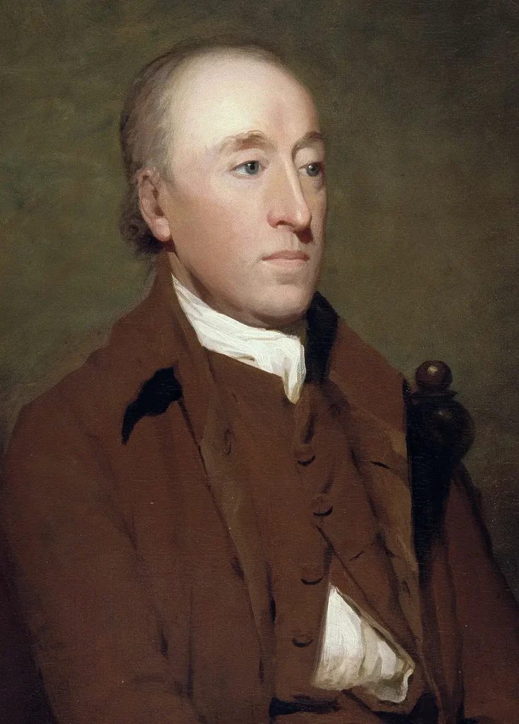 Portrait of James Hutton, the founder of modern geology and the concept of deep time